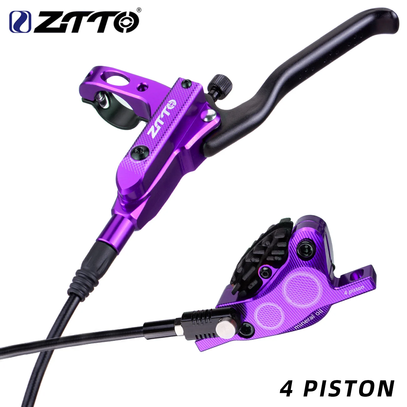 ZTTOMTB4PistonHydraulicDiscBrakeM840WithCoolingFullMeatal