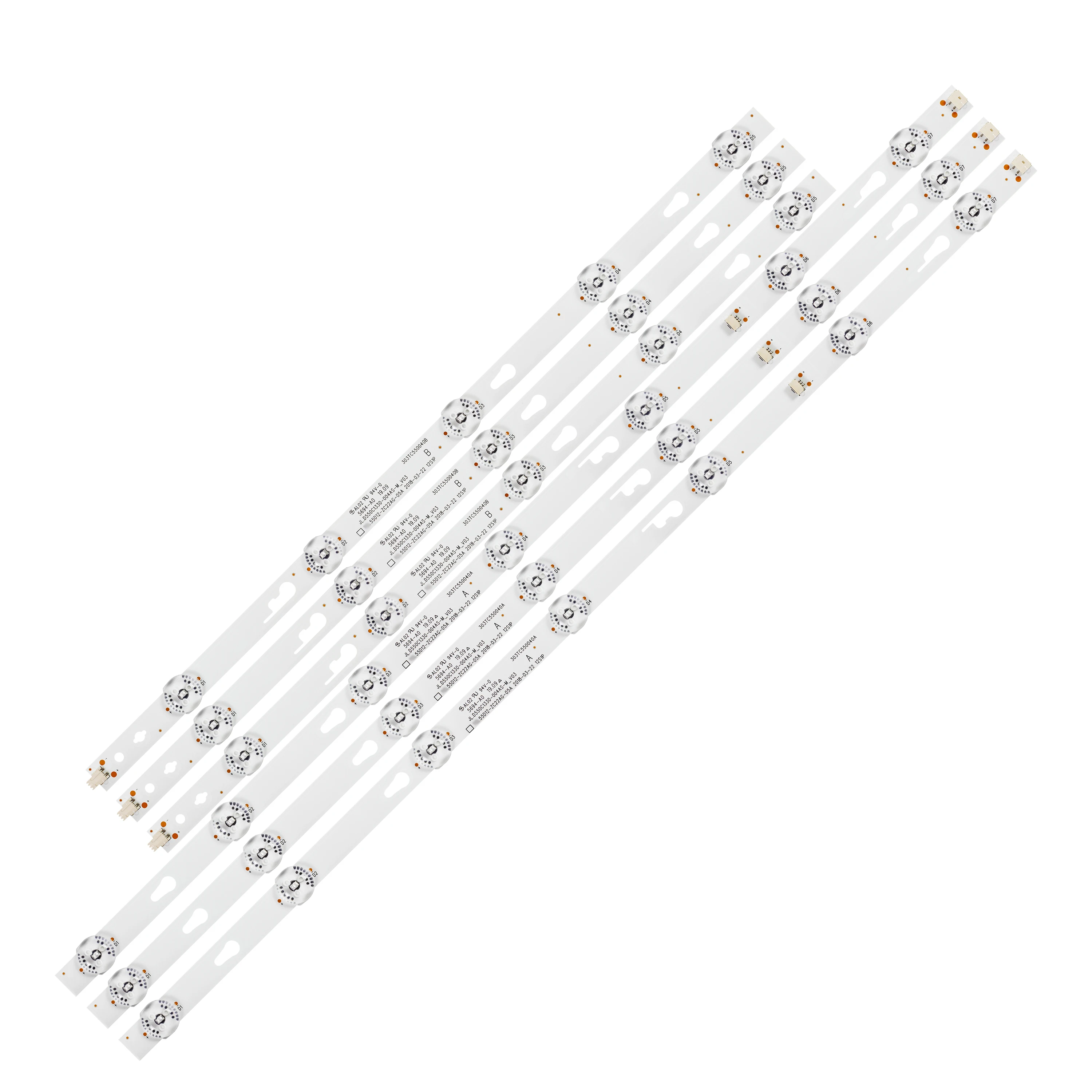 LED 백라이트 스트립 12 램프 55D12-ZC22AG-05A 303TC550040A HKP55SM4 L55M5-EC T55FSL5130 T55FSE1170 Mg4s55x SSM551291 55E31