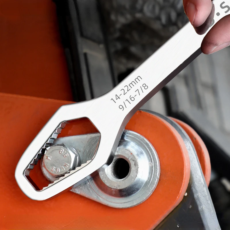 

Multifunctional Plum Spanner Glasses Dull Wrench 8-22mm Fast Living Spanner Double Head Self-tightening Multi-purpose Spanner