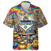 Happy Easter Day Graphic Beach Shirts Harajuku Fashion Festival Gifts Short Sleeve Cartoon Rabbit Egg Blouses Kawaii Eggs Tops 4