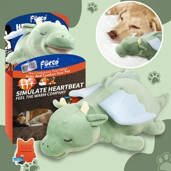 PETFULED Gem Flying Dragon Dog Heartbeat Toy,Puppy Separation stress Toy, Puppy Behavioral Training Aid for Dog Sleep Aid Plush 1
