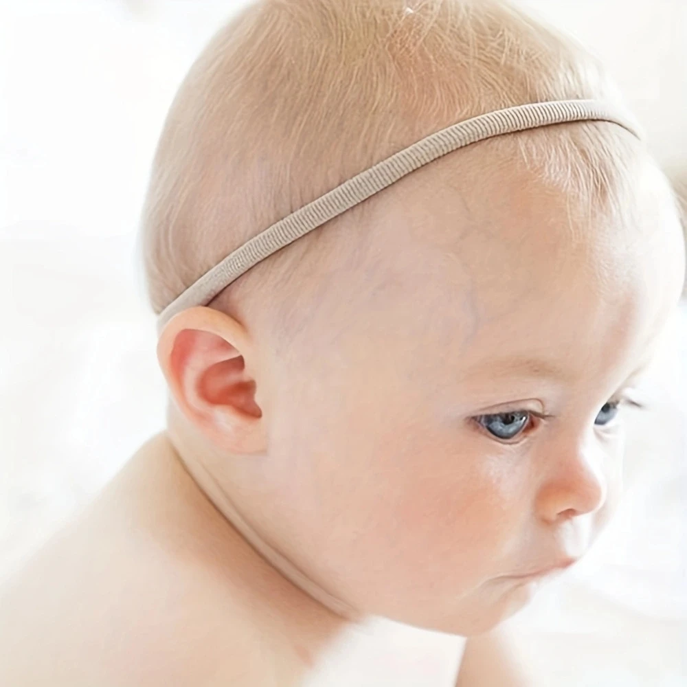 Baby Nylon Headbands DIY Elastics Hair Accessories for Girls Newborn Infant Toddlers Kids Headdress Baby Turban 100 PCS