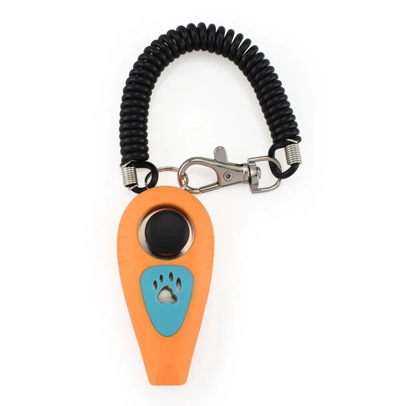 Pet Training Clickers Supplies Multifunction Whistle Clicker Keyring for Dog Cat dog whistle dog clicker