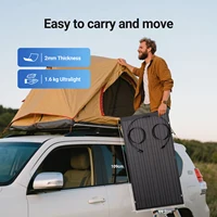 Ensemble de 2 panneaux solaires flexibles 120W - Module solaire photovoltaïque monocristallin 240W pour maison, camping-car, panneau photovoltaïque pour voiture, bateau, balcon 3