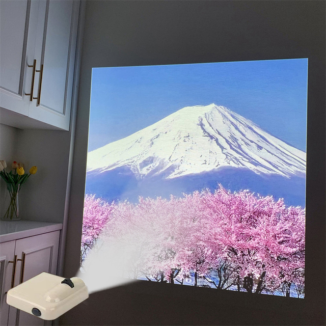 Party Backdrop Projection Lamp Birthday Party Background Wall Photo Props Landscape Projector Light Room Lights Decor