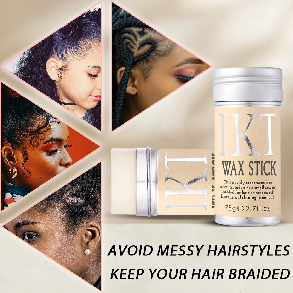 Hair Wax for Flyaway Hair Non-greasy Wax Non-greasy Fast Drying Stick for Smooth Styling Quick Wigs para el cabello