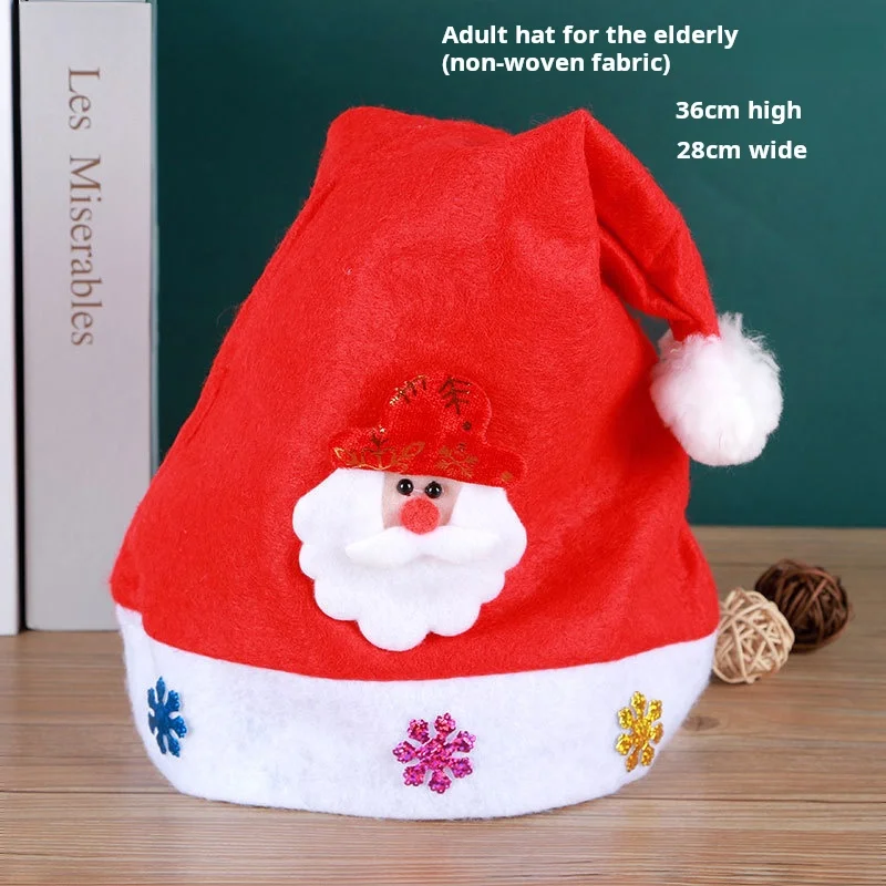 New Year Party Supplies Santa Claus Hat Christmas Plush Holiday Adult And Child Neutral Red Riding Hood