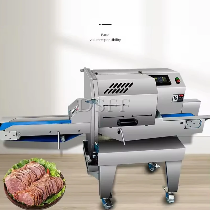 Description Picture 3 of itemCommercial Electric Cooked Meat Slicer, Fully Automatic Ham Slicer, Fresh Meat Cutting Machine