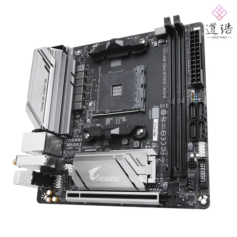 For B450 I AORUS PRO WIFI Motherboard 32GB HDMI M.2 Socket AM4 DDR4 Mini-ITX B450 Mainboard 1 S75713252aaf6493a8f899ca992d14331y