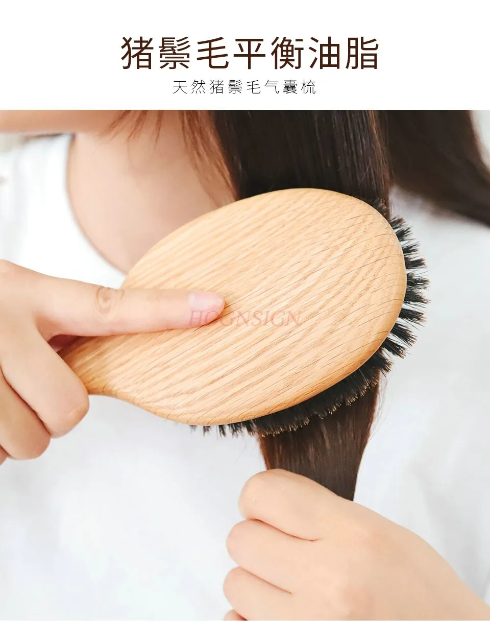 

Boar Bristle Hair Brush Women Combs for Hair Wood HairBrush Detangle Straightener Brush Hair Comb Barber Accessories