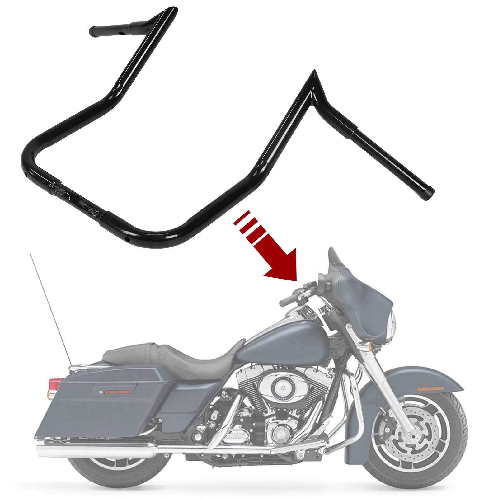 16inch Apes Handlebars Ape Hangers Handlebars Ape Hangers Compatible for Harley
