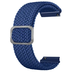 Braided Nylon Parachute Buckle Strap, 22mm - Durable Watch Band in Ocean Blue - 1PCS 22mm (Midnight Blue)