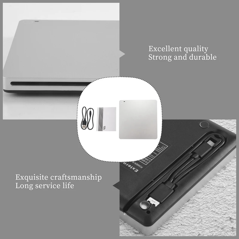 External 3D Blu Ray DVD Drive USB 3.0 And Type-C Blu Ray CD DVD Drive Player Ultra Slim Slot-In CD Burner dvd player cd player