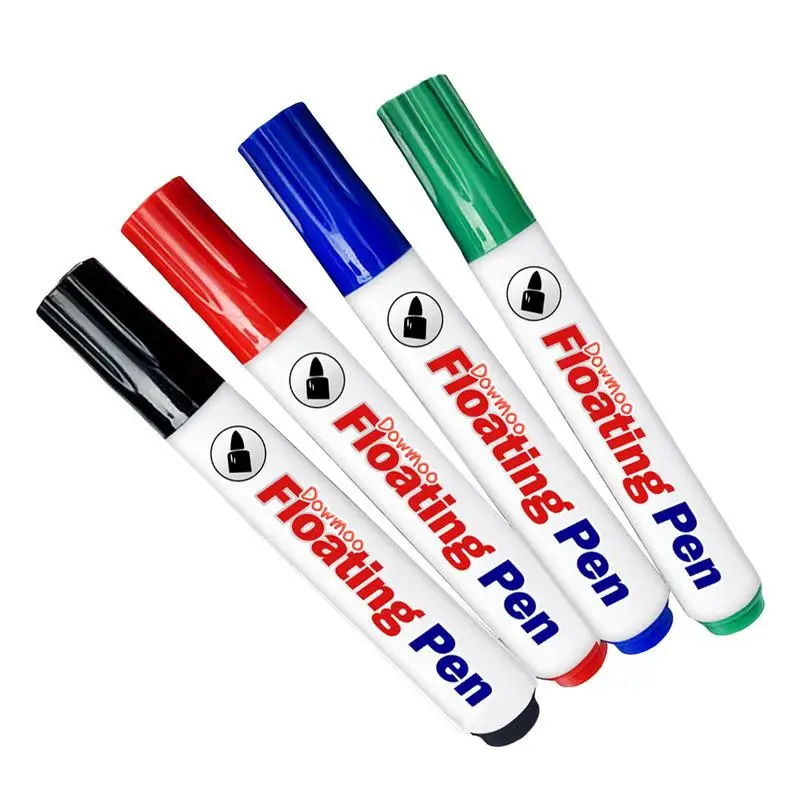 Watercolor Markers 4pcs Magic Doodle Drawing Pens Low Odor Whiteboard Markers Fine Tip For Teachers Office & School Supplies