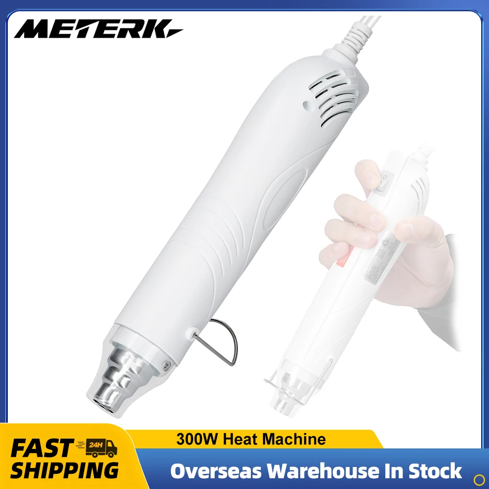 

Compact Hot Air Machine Portable Heat Machine Handheld Hot Air Gun with Supporting Bracket Shrink for Plastics DIY Tools 300W