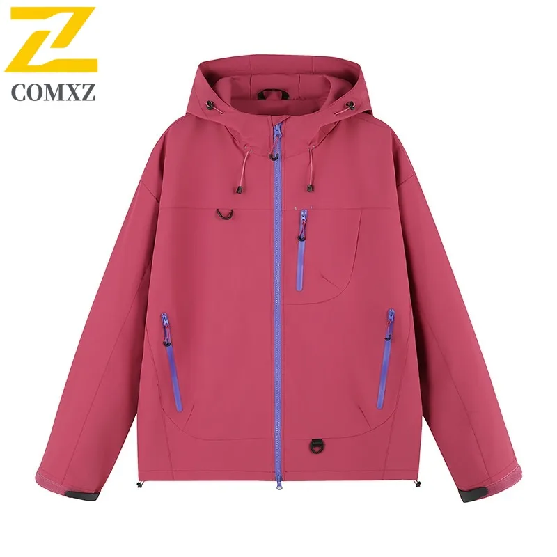 COMXZ Adventure Jacket for Men Outdoor Windproof Motorcycle Coats Casual Street Style Lightweight Autumn New Men Windbreaker
