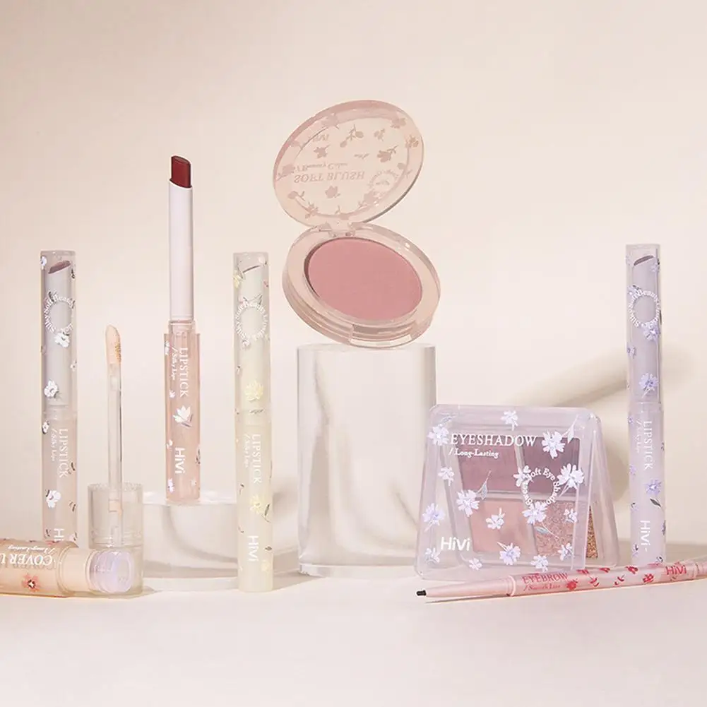 Makeup Sets Lace Vintage Angel Glitter Eyeshadow Palette Set Make Up Eyeshadow Kit Box Highlight Glitter Blush Make Up Set