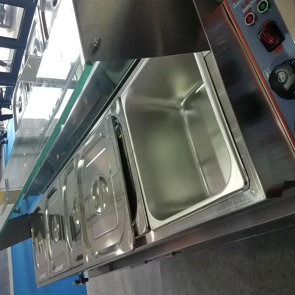 Restaurant Food Hot Warmer Serving Stainless Steel Silver Electric Buffet Food Warmers  Server 3