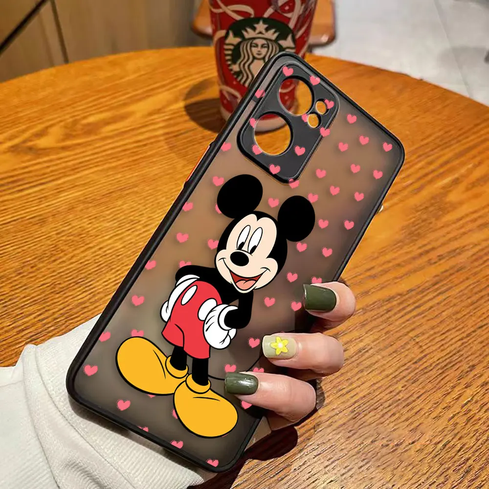 thumbnail image 1 of Matte Phone Case for OPPO RENO 8 8T 7Z 7 6Z 6 5 4 3 PRO PLUS 4G 5G Case Funda Coque Capa Shell Mickey Minnie Mouse Anime Cartoon, 1 of 5