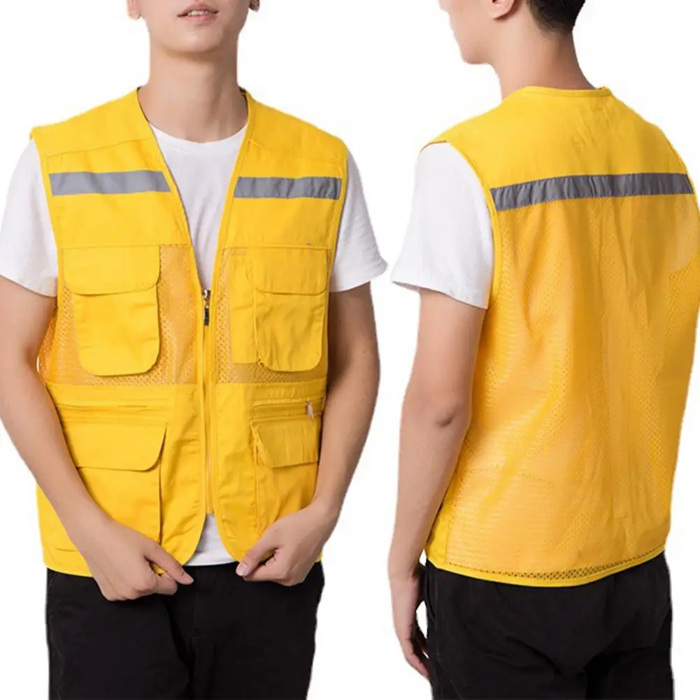 

Popular Outdoor Photographer Fishing Reflective Vest Jacket Work Vest Wear-resistant Safe