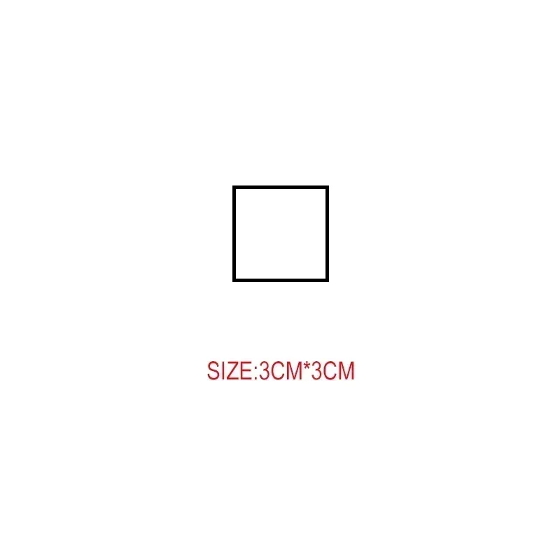 square 3x3cm