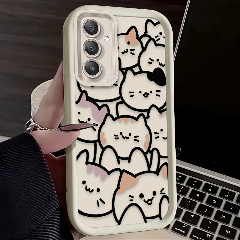Cartoon Animal Cute Cat Phone Case for Samsung Galaxy A35 A55 A15 thumbnail 4