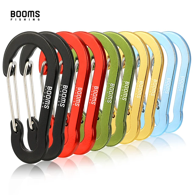 Booms Fishing-mosquetón de aleación de aluminio CC5, 10 piezas, anillo en  D, Clip grande para viaje al aire libre, hebilla de gancho, equipo de  campamento y escalada - AliExpress