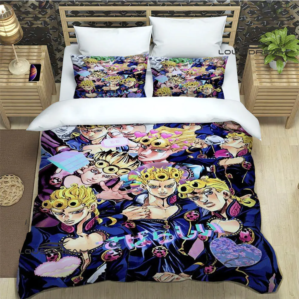 

JoJo's Bizarre Adventure Bedding Sets exquisite bed supplies set duvet cover bed comforter set bedding set luxury birthday gift