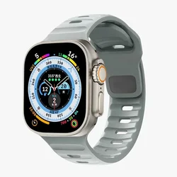 Silicone Sport Band for Smartwatch - Premium Strap Collection (Light grey)