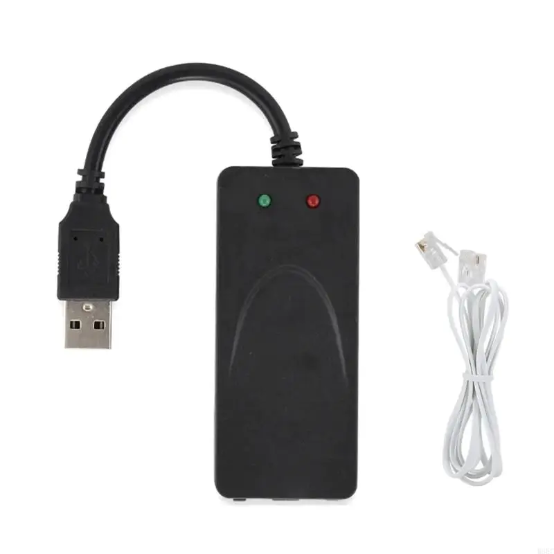 Fax Modem,Single/Dual Port USB2.0 56K External Modem Driver, Plug and Play W8EC