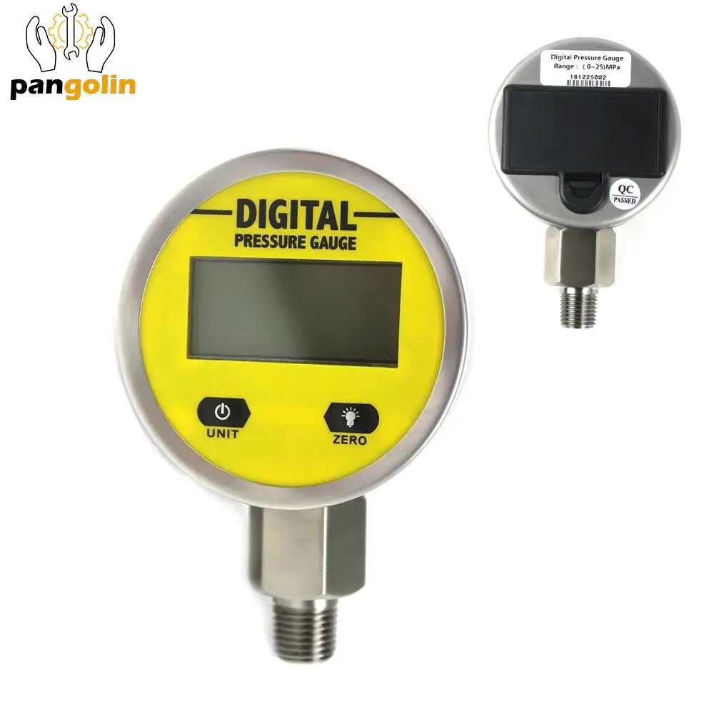 

Digital Pressure Gauges w/ NPT1/4 G1/2 M10*1 0-25MPA 3600PSI Interface 1%FS Accuracy Hydraulic Air Gas Water Oil Pressure Gauge