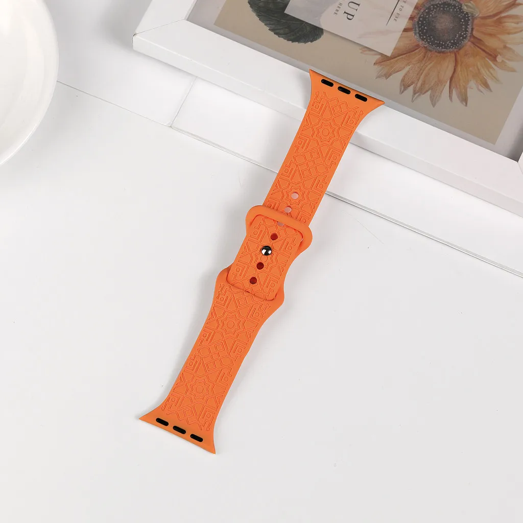 Engraved Watch Band with Stylish Straps