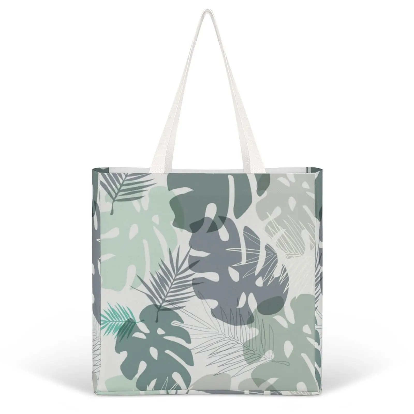 

Customizable Canvas Bags Canvas Beach Bag Large Women's Shopper Bag Double Strap Handbags Top-Handle Bag