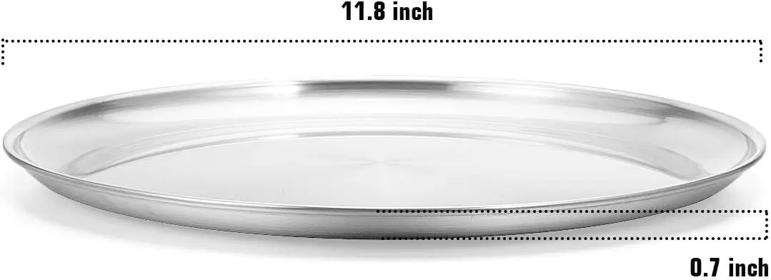 Stainless Steel Pizza Pan Set 2