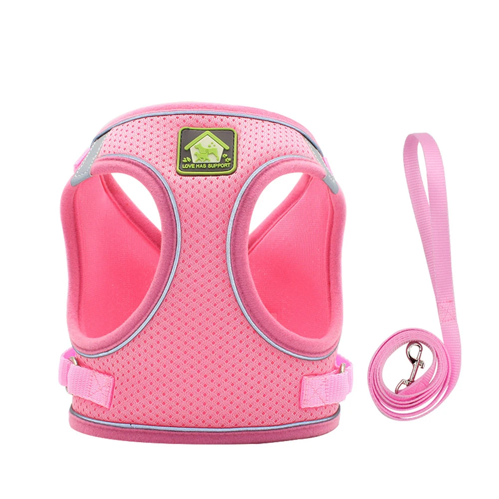 Dog Harness Small Medium Sized Dog Vest Style Leash Reflective Puppy Summer Breathable Harnesses Pet Supplies Dog Collar Corgi Dog Harness Small Medium Sized Dog Vest Style Leash Reflective Puppy Summer Breathable Harnesses Pet Supplies Dog Collar Corgi
