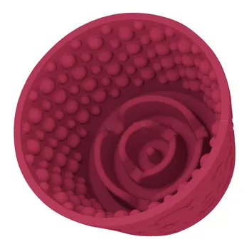 Dog Lick Bowl, Anxiety Relief Dog Licking Mat Freezer Treat Dispenser, Non-Slip Anti-Choking Silicone Slow Feeder Bowl for Dogs 1