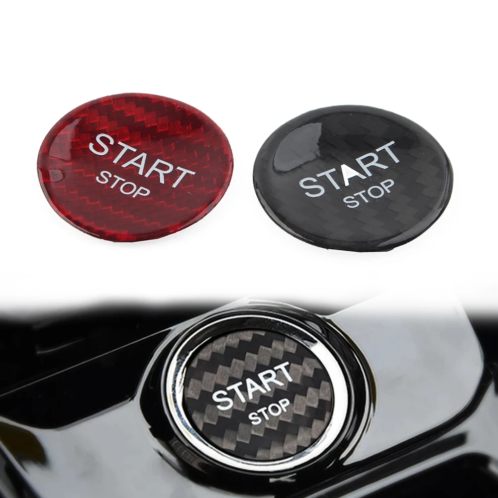 

Black/Red Car Engine Start Stop Button Cover For Peugeot 408 308S 508 For Citroen C4L DS5