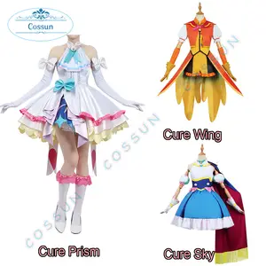  Anime Hirogaru Sky Precure Cure Majesty Ellee Cosplay Costume  Outfit Full Set Custom Made : Clothing, Shoes & Jewelry