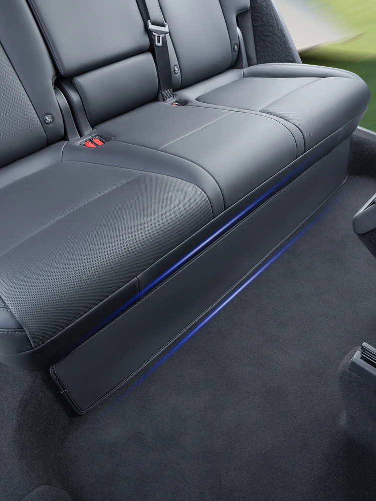 Für Tesla Model Y Juniper Rücksitz-Unterschutzmatte 2026 PU-Leder Untersitz-Antikick-Pad Auto-Innenausstattung Zubehör – Detail 3