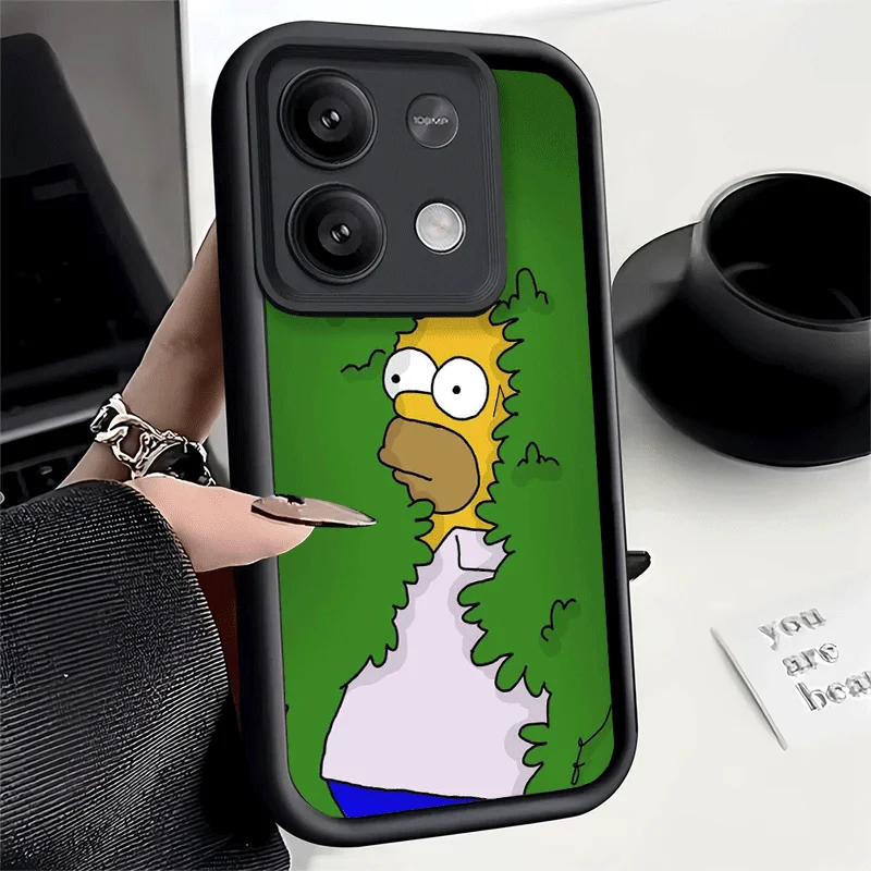 Cartoon Homers-Themed Shockproof Phone Case
