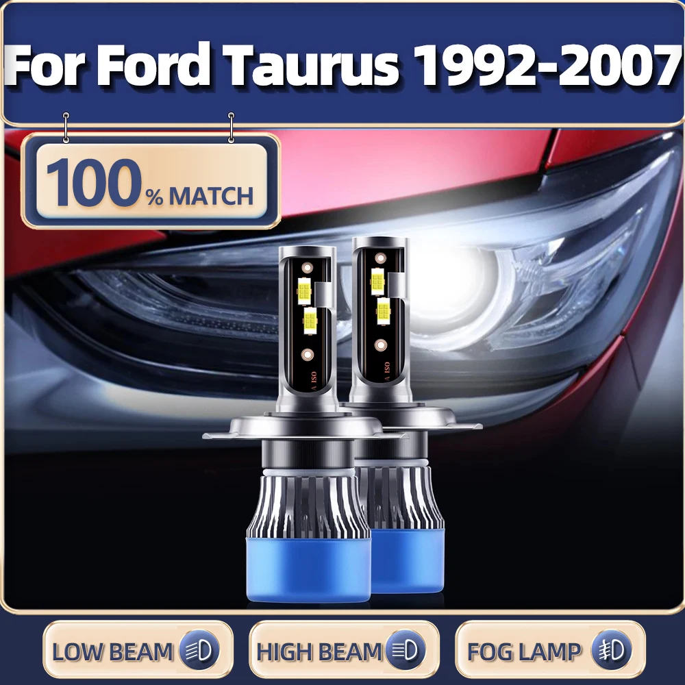 

20000LM LED Headlight Bulbs With Fan 120W Canbus Car Lights 12V Fog Lamp For Ford Taurus 1992-2001 2002 2003 2004 2005 2006 2007