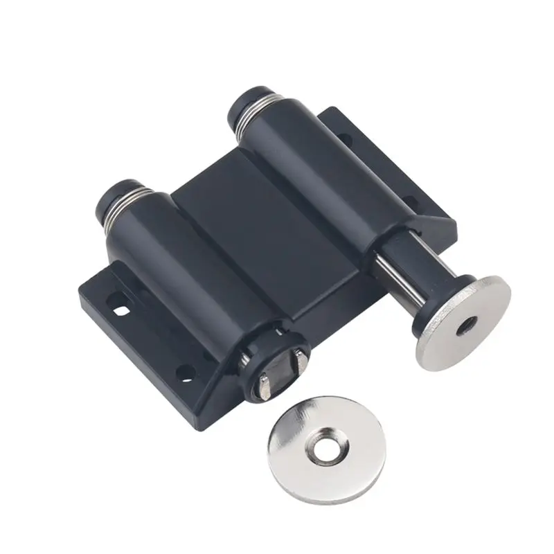 Double Magnetic Door Touch Catch Kitchen Cupboard Damper ers Cabinet Door Drawer Magnetic Push Open Catch Latch Black