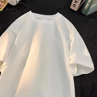 Summer 100% Pure Cotton Men's and Women's Casual Sports Loose Soft Short-sleeved O-neck Comfortable and Breathable T-shirt - Image 6