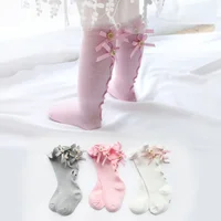 Lawadka Cotton Kid Girls Socks Princess Children's Knee High Socks Beauty Baby Leg Warmers Toddler Socks For Girls 0-1 Years Old 3