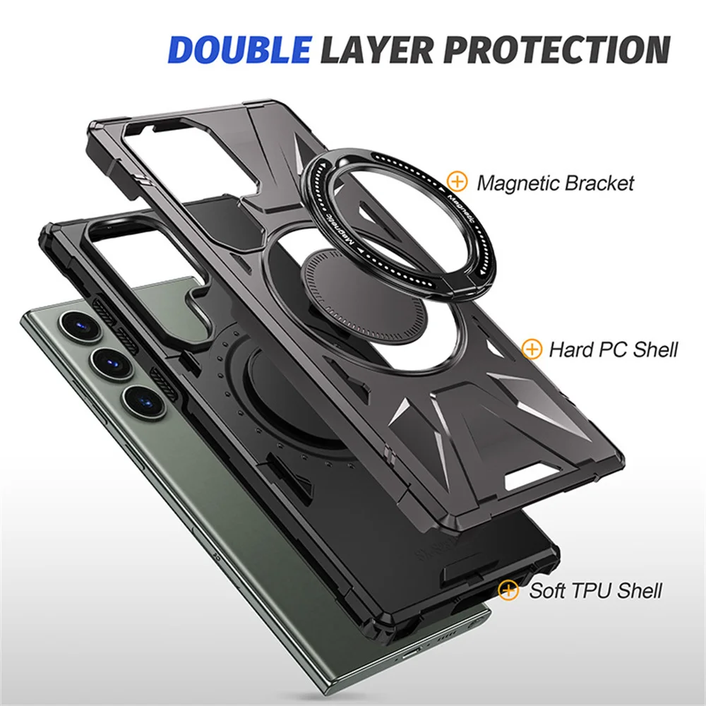 Magnetic Ring Phone Case For Samsung Galaxy Ultra Plus Fe_voghion.com