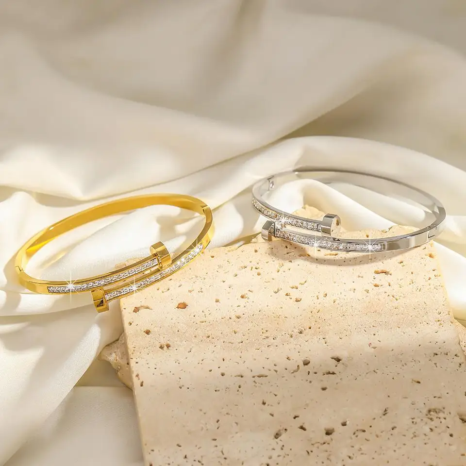 316 Nail Light Titanium Steel Women's Non-fading Bangle Bracelet Multi Functional Jewelry