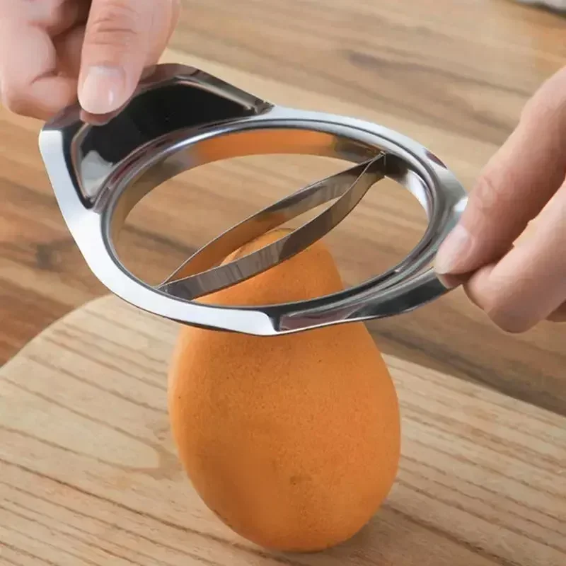 Kitchen Convenience Tools Mango Cutter Fruit Splitter Tools Mango Knife Mangos Corer Stainless Steel Mango Slicer Peeler Gadgets - 3