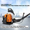 Backpack Type Blower Gas Powered 4HP 2-stroke Gasoline Blower Air-cooled Lawn Blower Gasoline Snow Blower Blade Blower Fire Exti 6