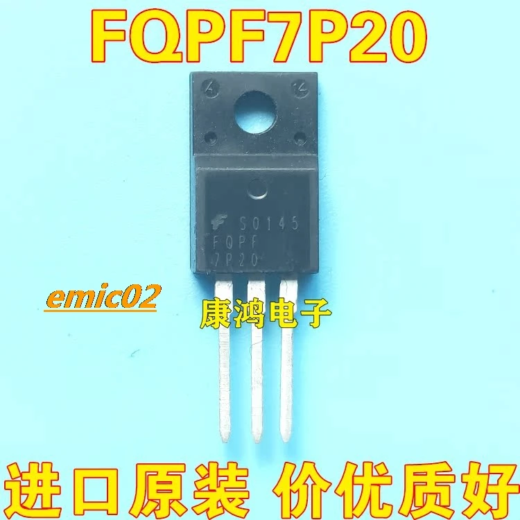 

10 шт., Оригинальные запасные части FQPF7P20 7P20 TO-220F MOS P 7A200V