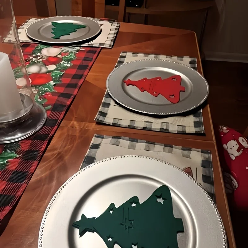 Felt Christmas Tree Table Decoration Set 4